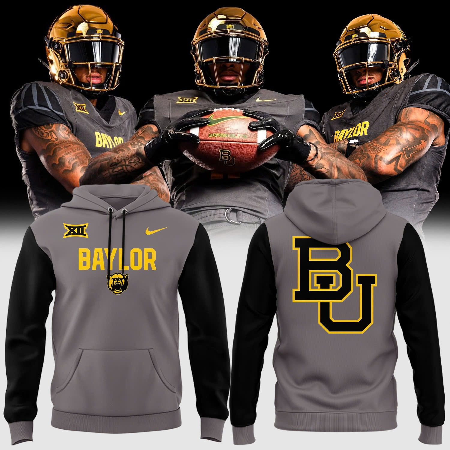 Baylor Bears Hoodie 2025 New Uniforms Outfits Football Fan Merch Clothing Best Gift Ideas-1