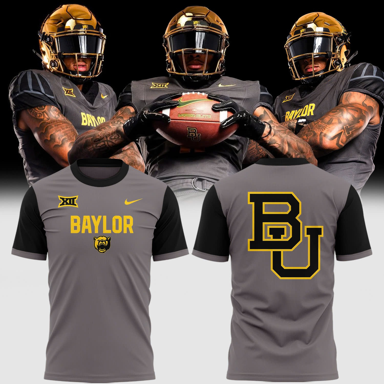 Baylor Bears T-Shirt 2025 New Uniforms Outfits Football Fan Merch Gifts For Him-1