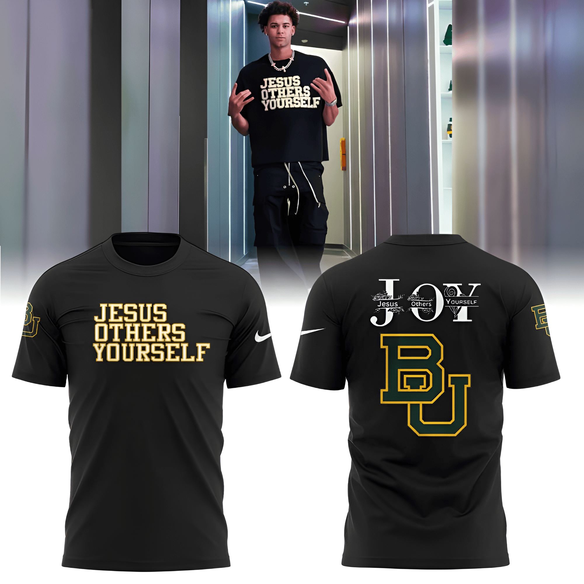 Baylor University Jesus Others Yourself T-Shirt Baylor University Football Shirt Game Day Gifts-1
