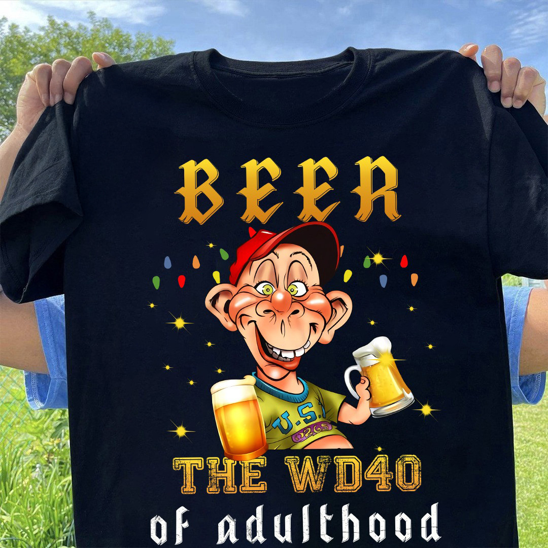Beer The WD40 Of Adulthood T-Shirt Funny Beer Drinking Shirt For Men Gift Ideas-1