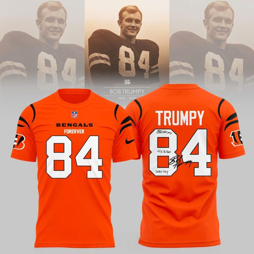 Bengals Forever RIP Bob Trumpy Shirt Bengals Merch Christmas Gift Ideas For Friends-1