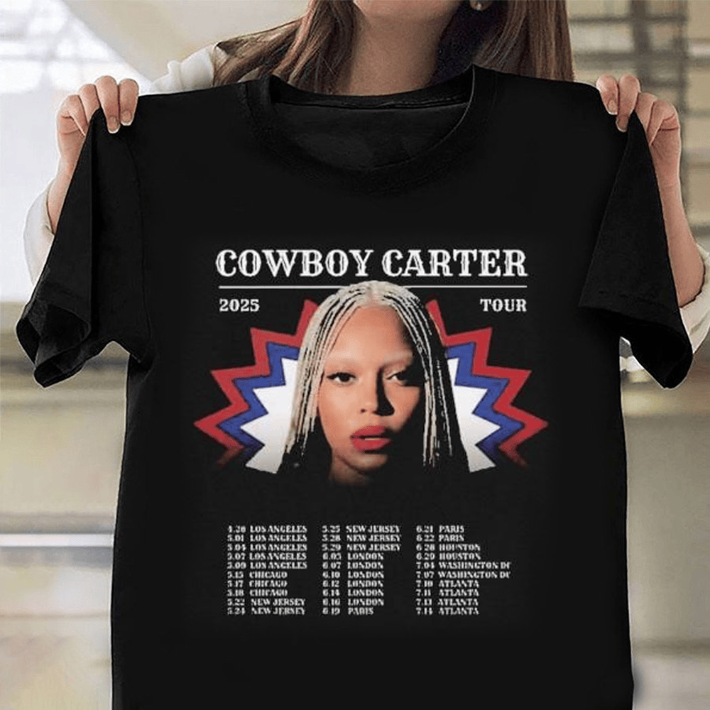 Beyonce Cowboy Carter Tour 2025 Merchandise T-Shirt Unique Gifts For Beyonce Fans-1