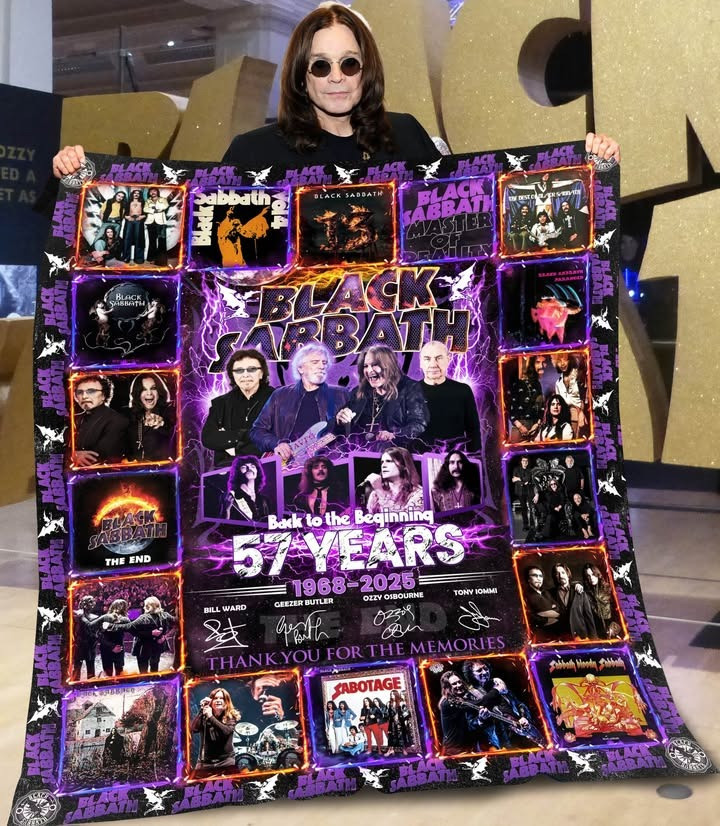 Black Sabbath 57Th Anniversary 1968-2025 Fleece Blanket Black Sabbath Merch Rock Fan Gifts-1