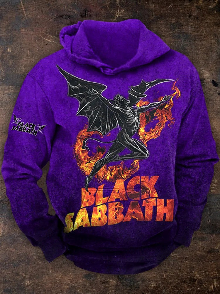 Black Sabbath Merch Hoodie Fire Gradiant Demon Black Sabbath Hoodie Rock Band Gifts For Fan-1 Black Sabbath Merch Hoodie Fire Gradiant Demon Black Sabbath Hoodie Rock Band Gifts For Fan-1