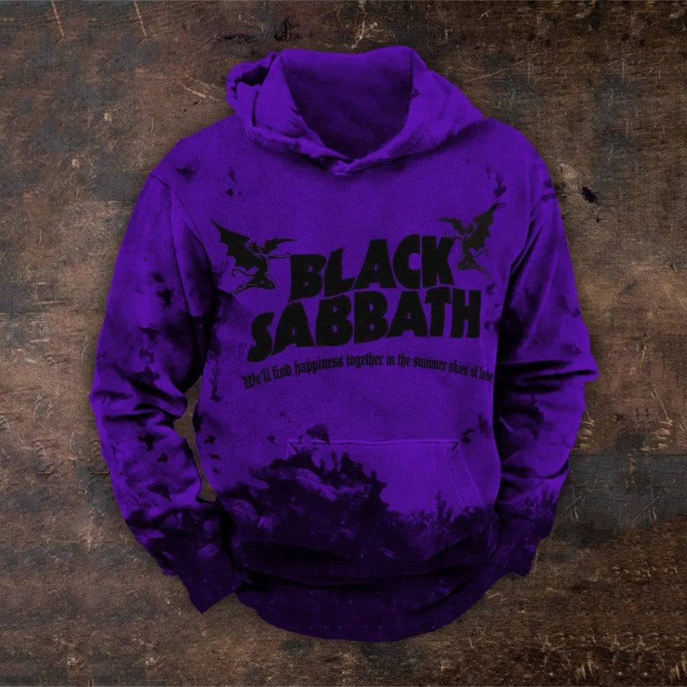 Black Sabbath Merch Hoodie Gradiant Demon Rock Band Black Sabbath Hoodie Fan Birthday Gift for Husband-1