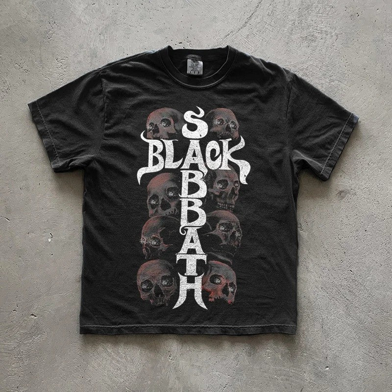 Black Sabbath Merch Shirt Skull Black Sabbath T-Shirt Rock Band Gifts For Fan Gifts For Friends-1
