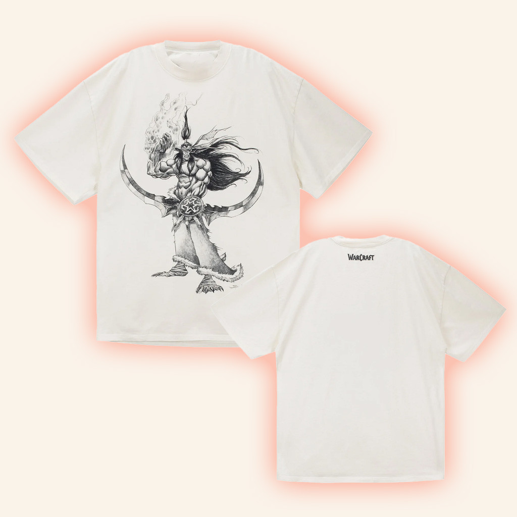 Blizzard Gear Merch Warcraft Samwise Sketch Night Elf T-Shirt Birthday Gift For Husband-1