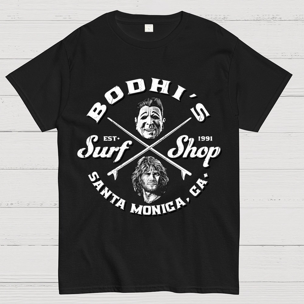Bodhi's Surf Shop EST 1991 Santa Monica Ca T-Shirt Retro Point Break 1991 Movie Shirt-1