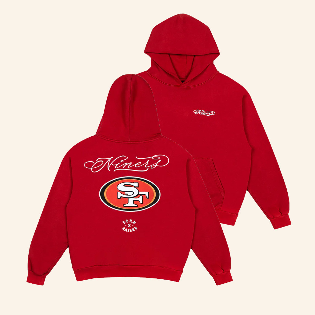 Born x Raised Merch Born X Raised 49Ers Fine Line Hoodie Gifts For Football Fan-1