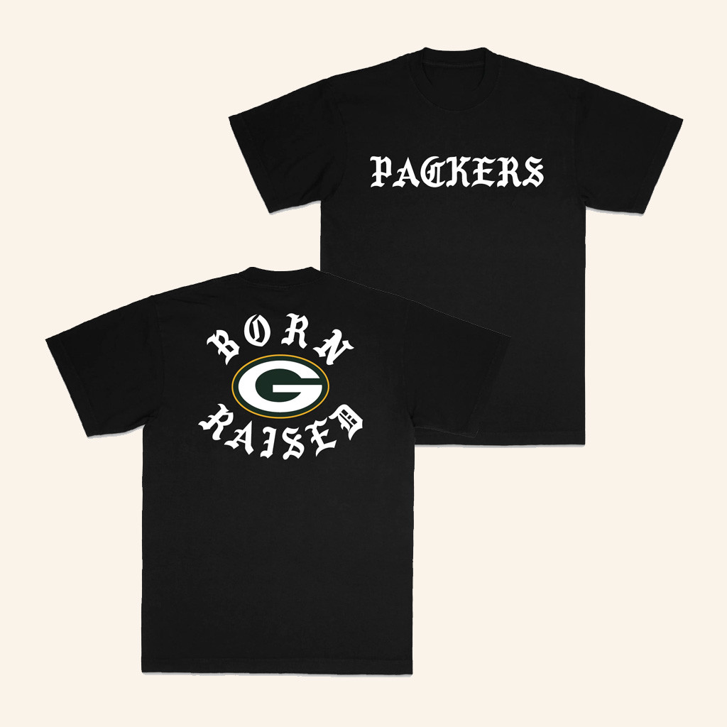 Born x Raised Merch Born X Raised Packers Fine Line Shirt Presents For Football Lovers-1