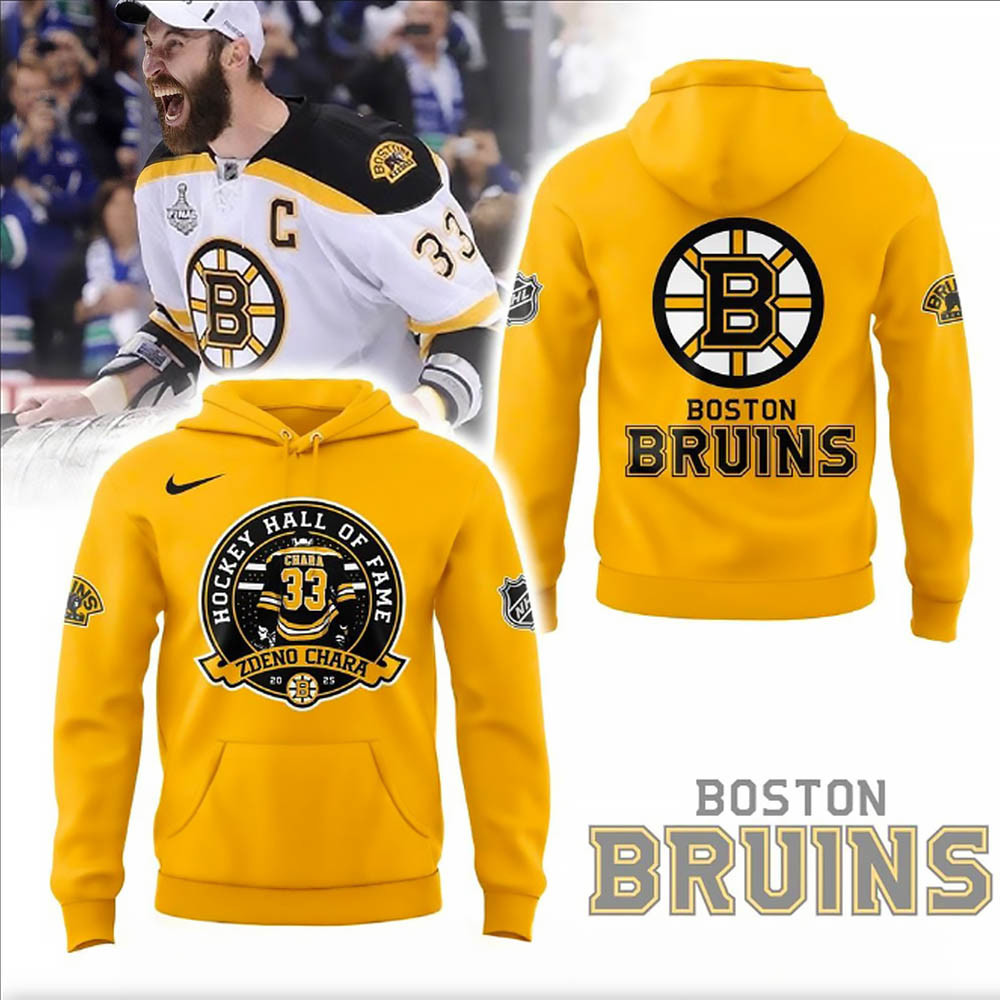 Boston Bruins Zdeno Chara Hockey Hall Of Fame Hoodie Hockey Game Day Clothing Zdeno Chara Gifts-1