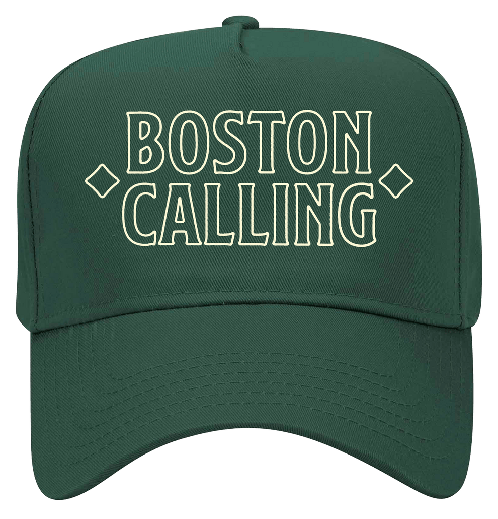 Boston Calling Merch Green Hat Men's Women's Cap Boston Calling Merchandsie Gifts-1