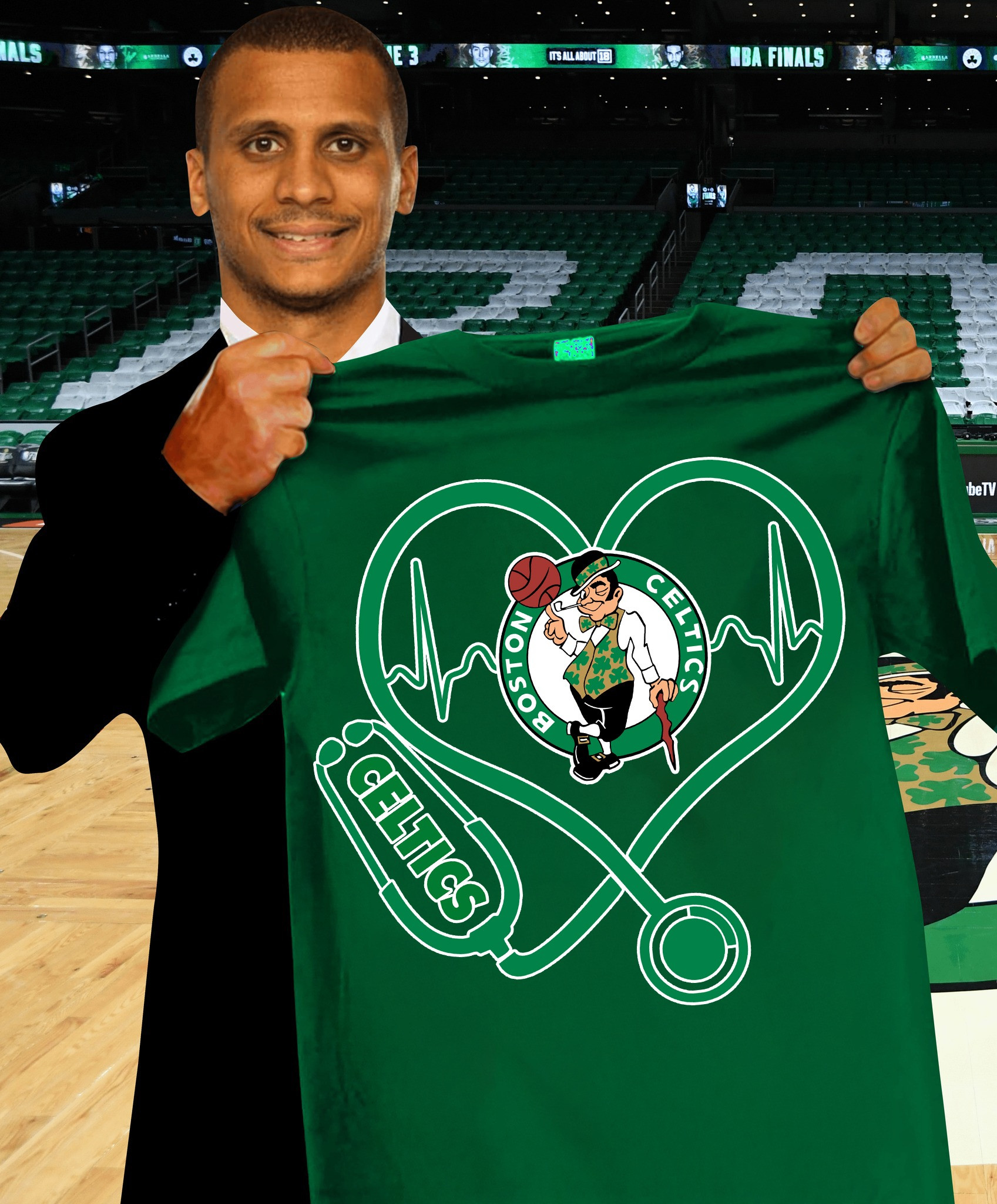 Boston Celtics Nurses Night T-Shirt Honor Day Nurses Gifts For Fans-1