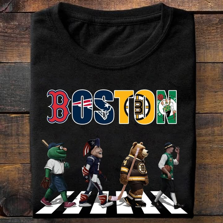 Boston City Sport Teams Mascots T-Shirt Gifts For Boston City Sport Teams Lovers Fans-1