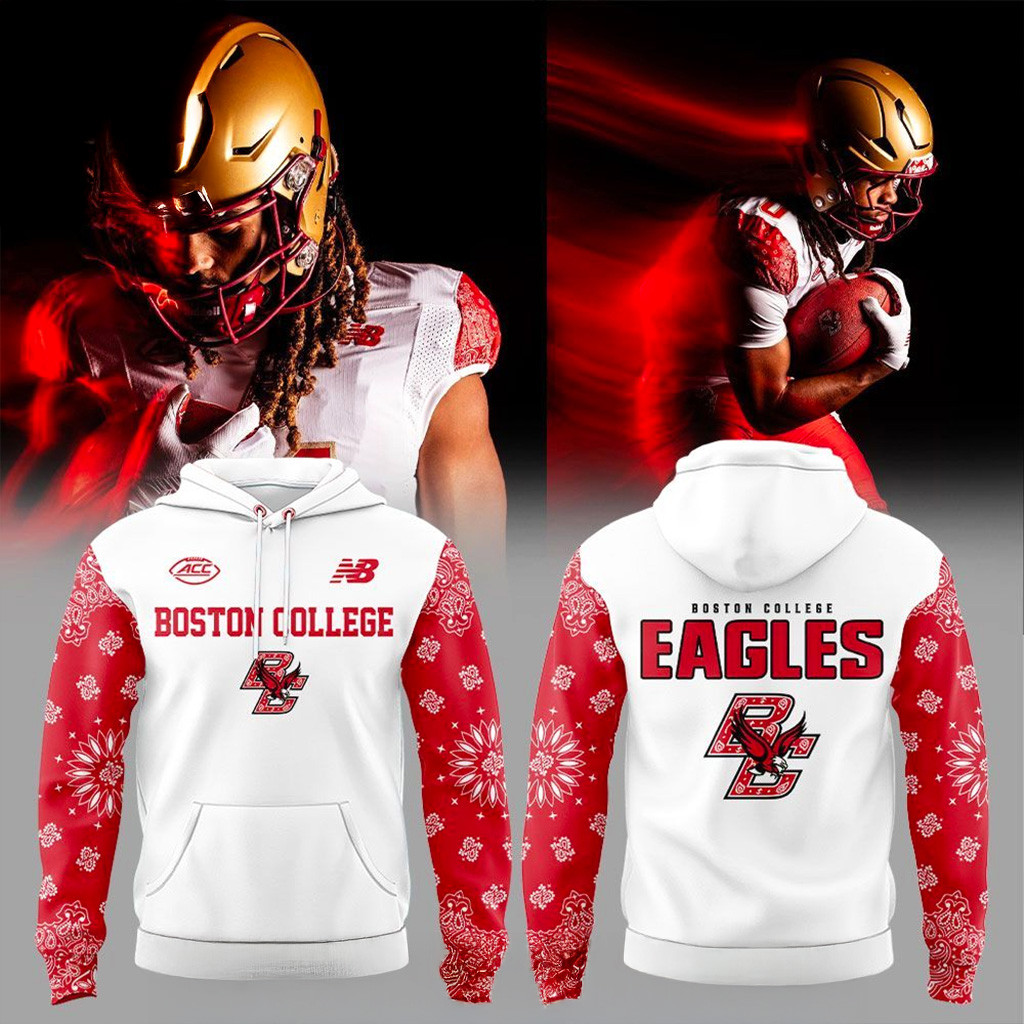 Boston College Football Uniform 2025 Hoodie Eagles Merch Christmas Gift Ideas For Dad-1