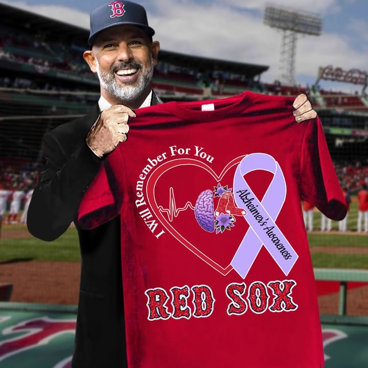 Boston Red Sox Stand With The Fight Against Alzheimer's T-Shirt Alzheimer's Awareness Gifts-1