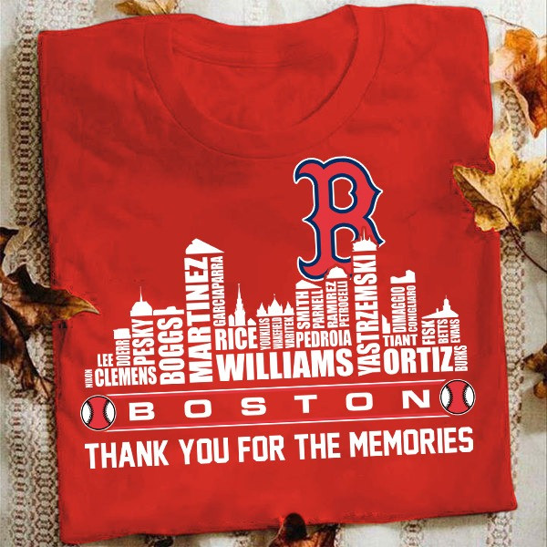 Boston Red Sox Thank You For Memories T-Shirt Best Gifts For Red Sox Fans-1