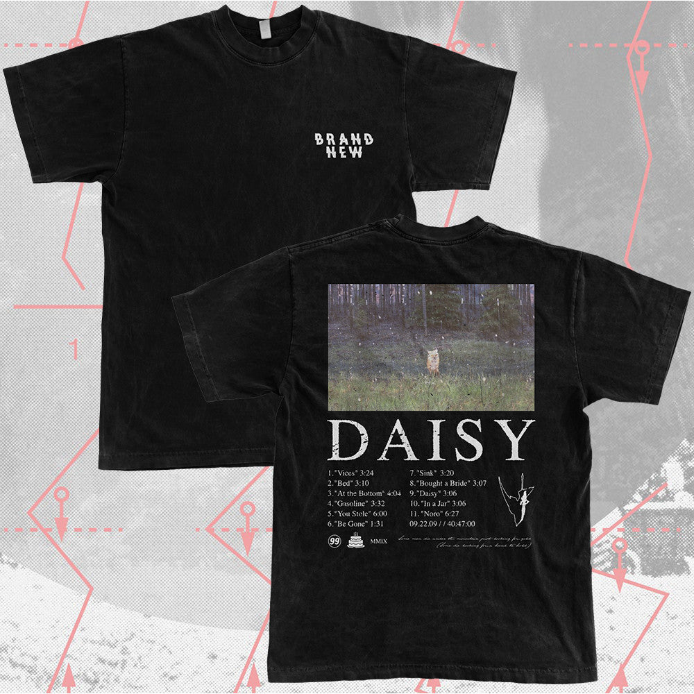 Brand New Band Merch T-Shirt Daisy Tee Music Lovers Gifts For Fan Unique Gift for Southern Men-1