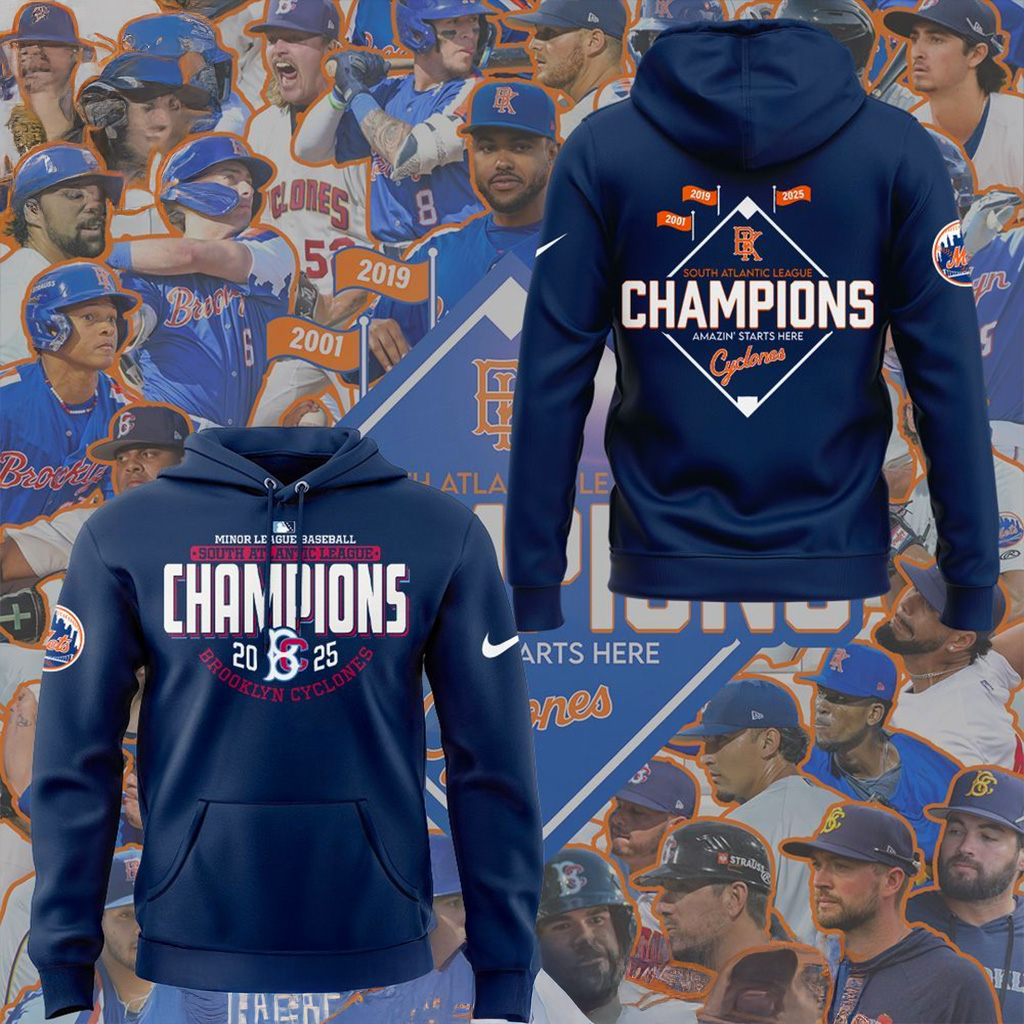 Brooklyn Cyclones 2025 SAL Champions Hoodie Brooklyn Cyclones Merch Gift For Brother-1