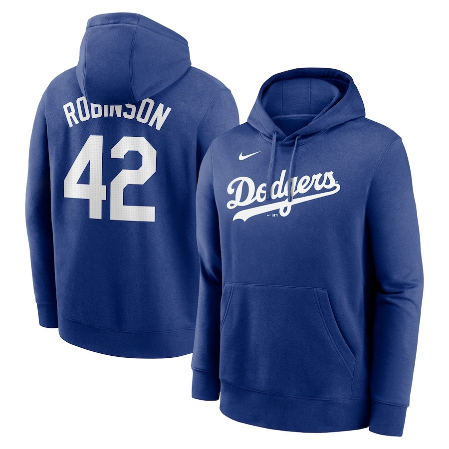 Brooklyn Dodgers Jackie Robinson Day 42 Hoodie Player Name And Number Pullover Hoodie-1