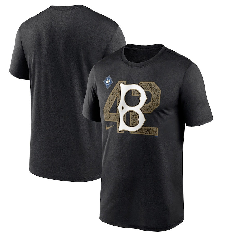Brooklyn Dodgers Jackie Robinson Day 42 T-Shirt Honor Legends Baseball Fan Gifts-1
