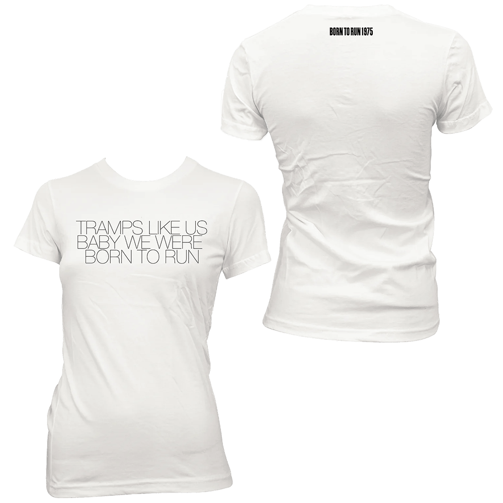 Bruce Springsteen T-Shirt Tramps Like Us Women's Tee Bruce Springsteen Merch Gifts For Wife-1