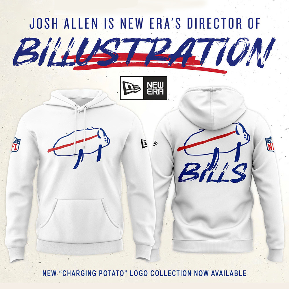 Buffalo Bills Josh Allen Charging Potato Logo Hoodie Merch Best Gifts For Bills Fans-1