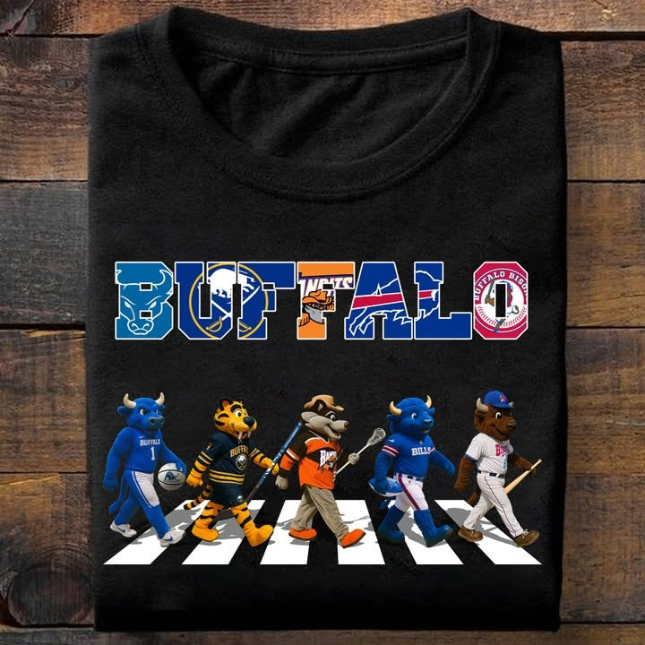 Buffalo City Sport Teams Mascots T-Shirt Gifts For Buffalo City Sport Teams Lovers Fans-1