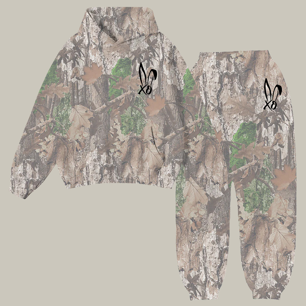 Bunnie Xo Merch Camo Hoodie Xo Logo Celebrity Clothing Best Bunnie Xo Lovers Gifts-1