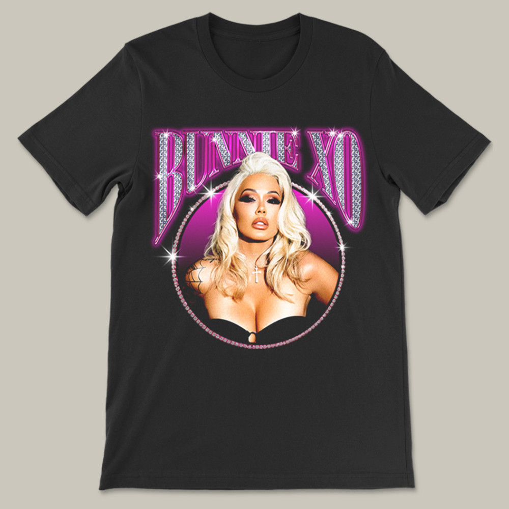 Bunnie Xo Merch T-Shirt Bunnie Xo Portrait Popular Influencer Merch Best Gifts For Fans-1