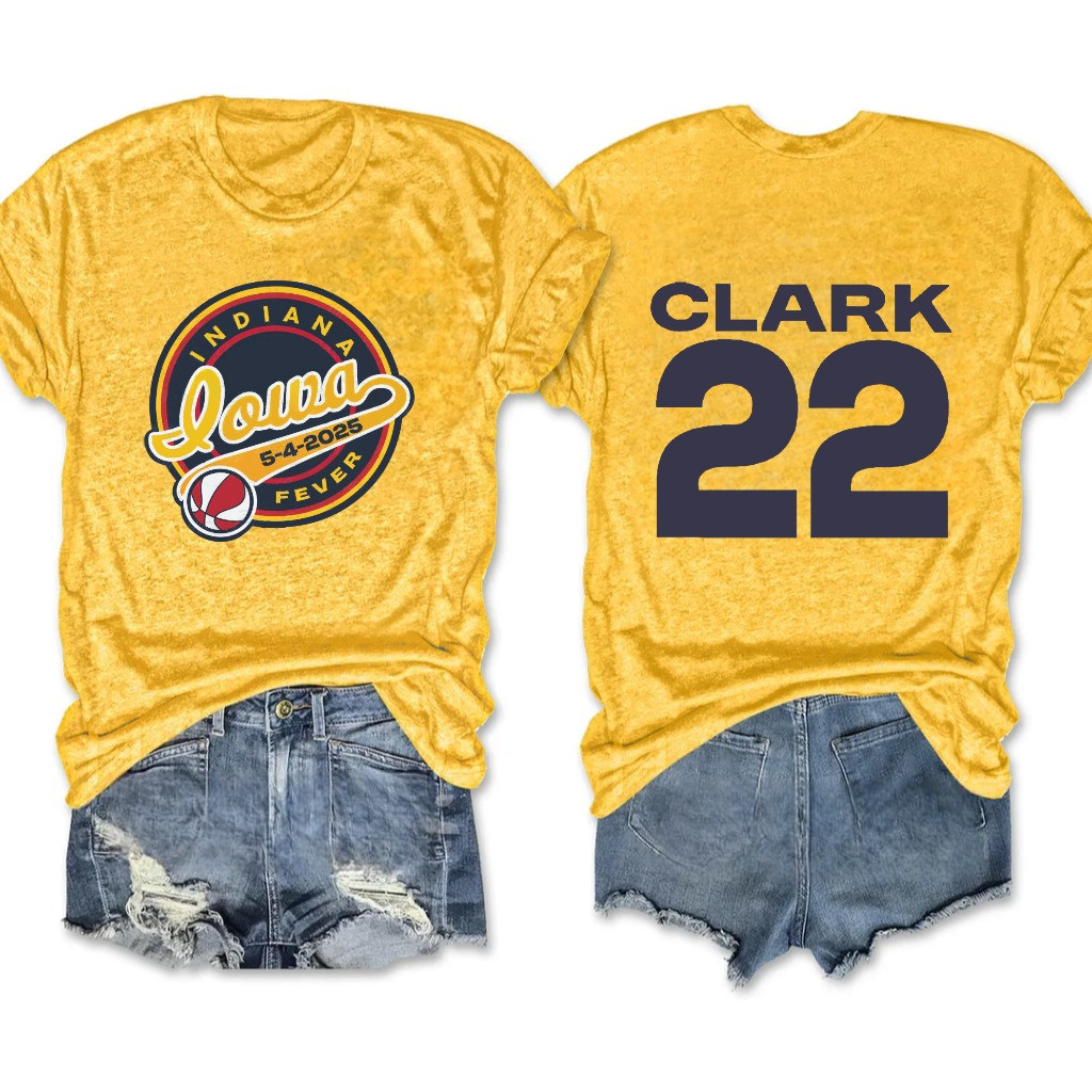 Caitlin Clark 22 2025 Women's T-Shirt WNBA Indiana Fever Fan Merch Gifts For Her-1