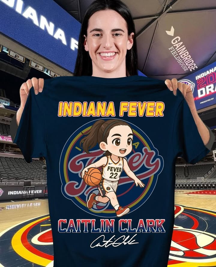 Caitlin Clark Indiana Fever T-Shirt Signature Cute Caitlin Clark Fan Merch Basketball Gifts-1