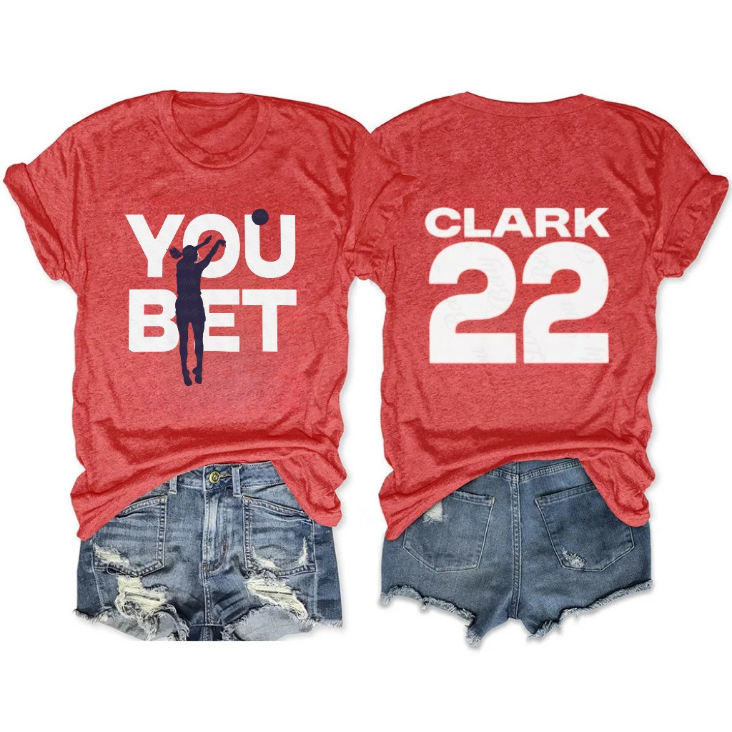 Caitlin Clark You Bet 22 Women's T-Shirt Indiana Fever Basketball Fan Merch Gifts For Her-1