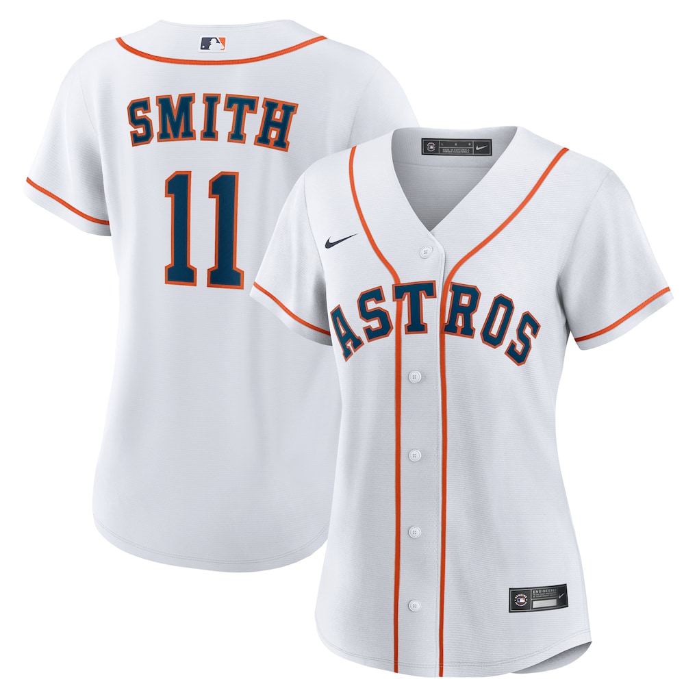 Cam Smith Houston Astros Nike Women's Home Replica Jersey - White-1