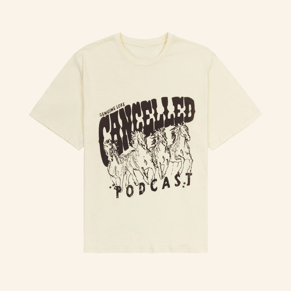Cancelled Podcast Merch Genuine Lore T-Shirt Gift Ideas For Boyfriend Gifts For Friends-1
