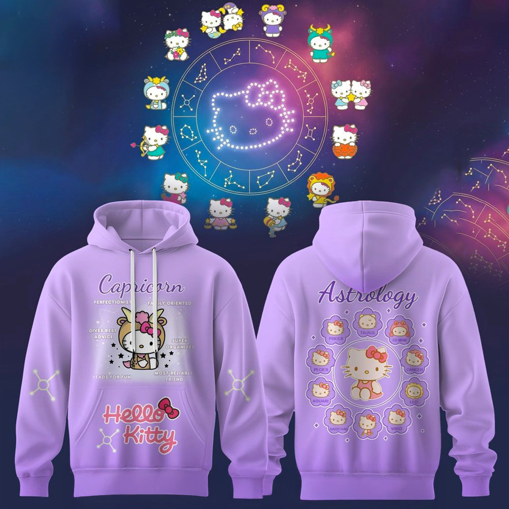 Capricorn Power Hello Kitty Hoodie Fan Merch Best Christmas Gifts For Wife-1 Capricorn Power Hello Kitty Hoodie Fan Merch Best Christmas Gifts For Wife-1