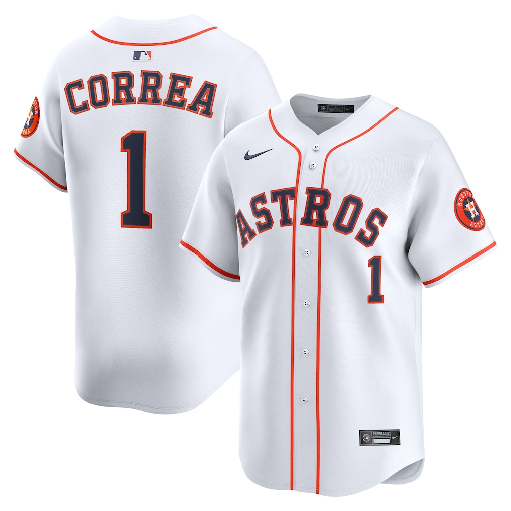 Carlos Correa Houston Astros Nike Home Limited Player Jersey - White-1