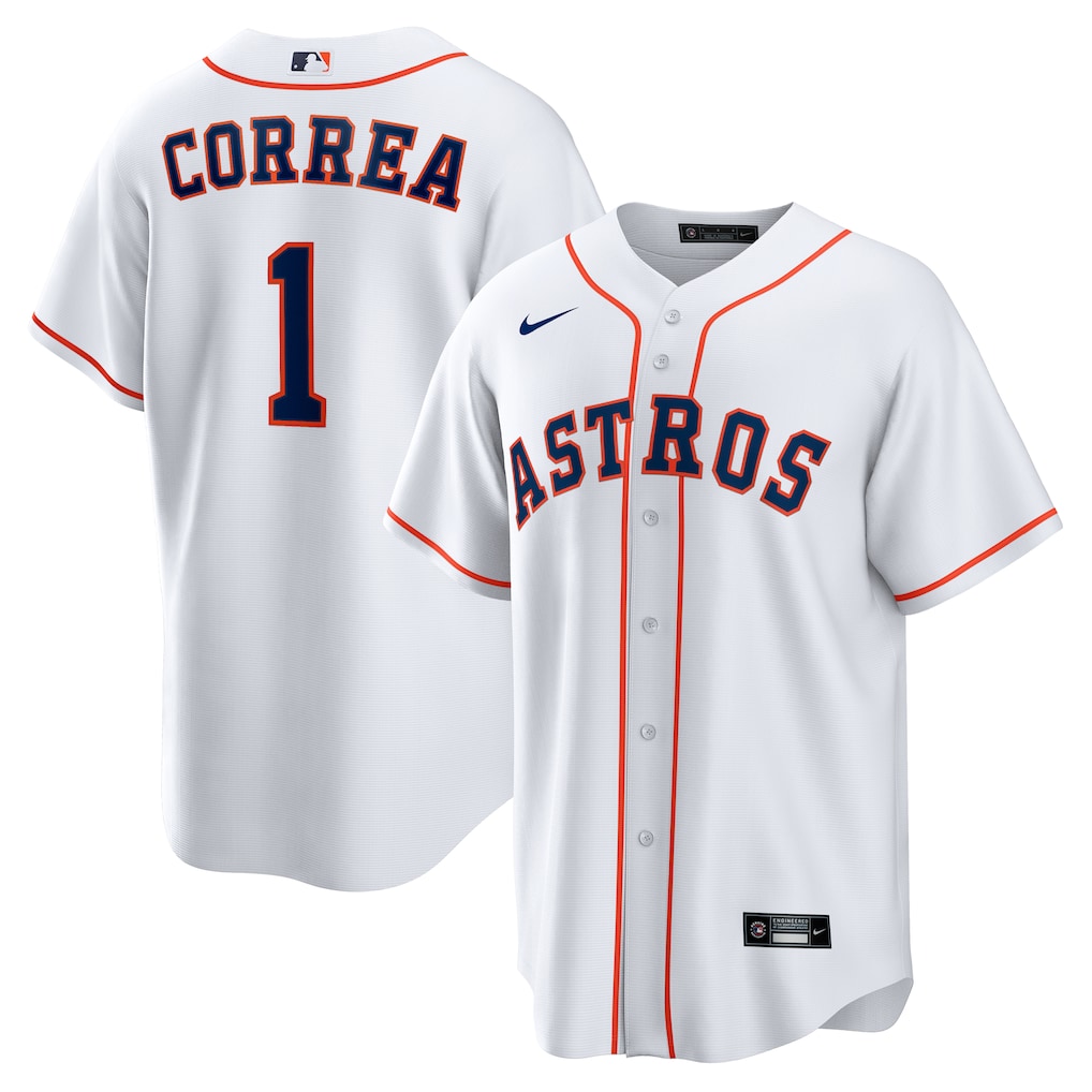 Carlos Correa Houston Astros Nike Home Replica Jersey - White-1