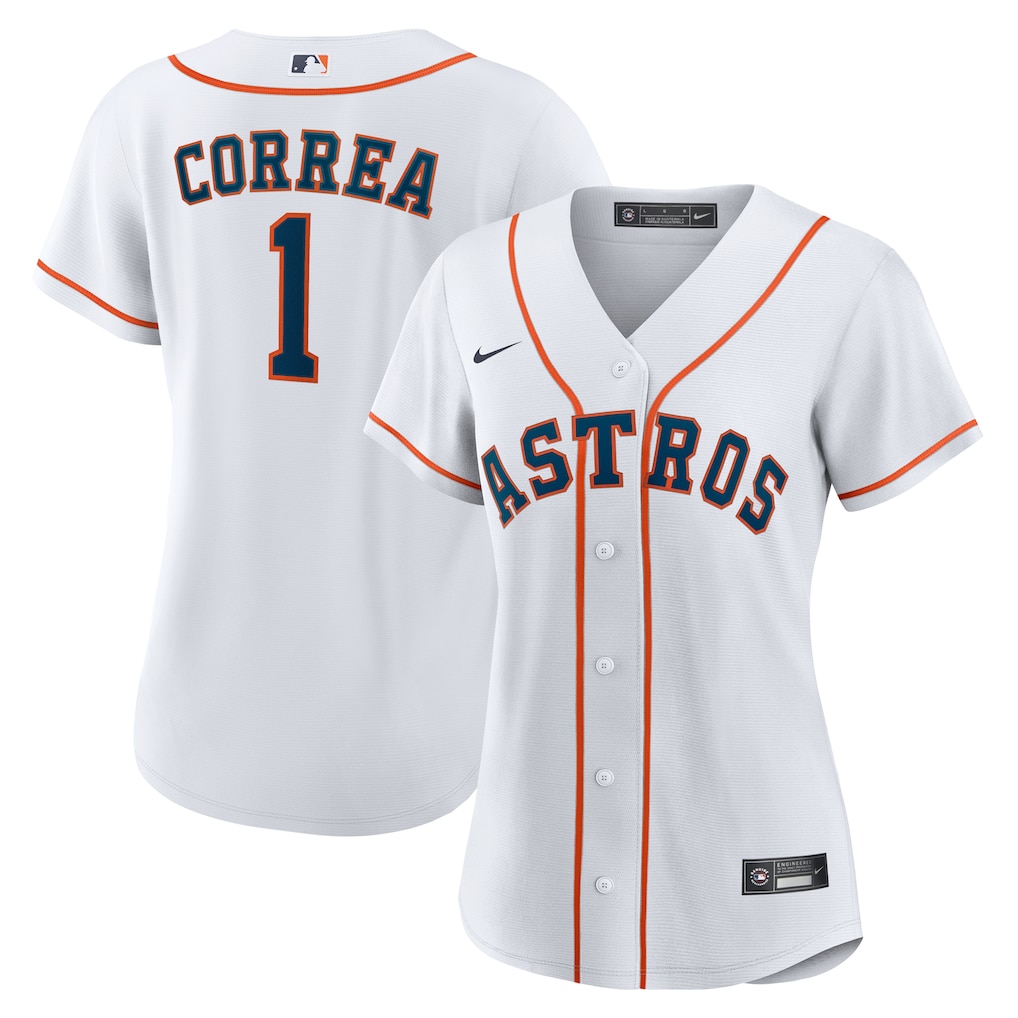 Carlos Correa Houston Astros Nike Women's Home Replica Jersey - White-1