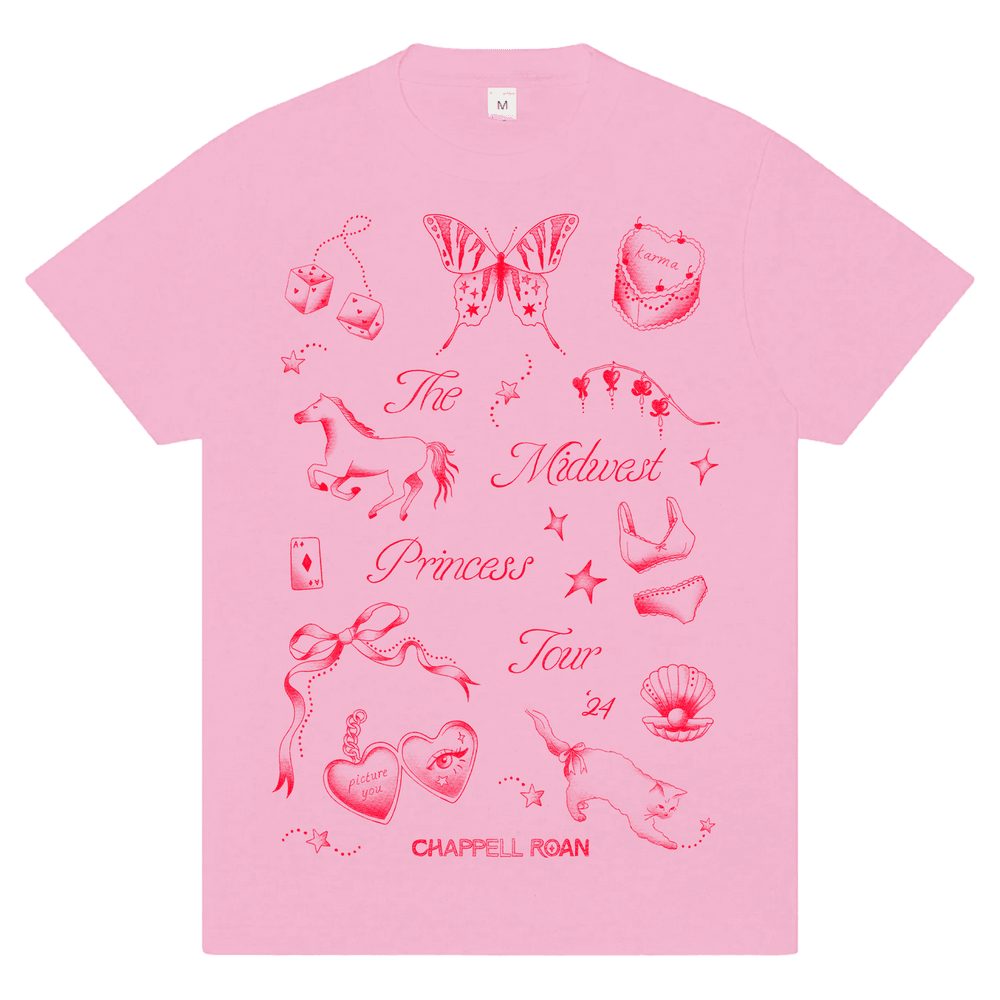 Chappell Roan Merch Shirt Chappell Roan Midwest Princess 2024 Tour T-Shirt Gifts For Fan-1