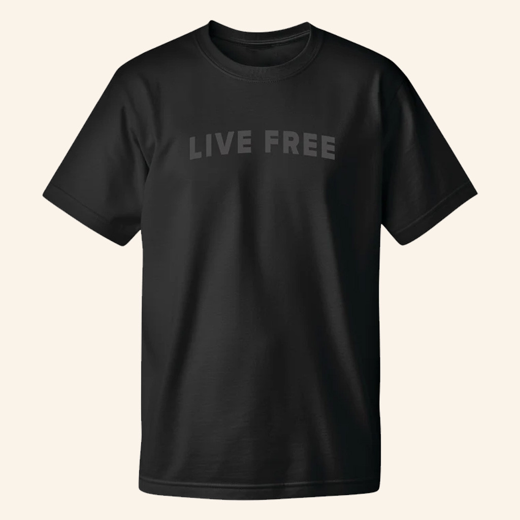 Charlie Kirk Merch The Live Free T-Shirt Charlie Kirk Shirt Patriotic Gifts For Him-1
