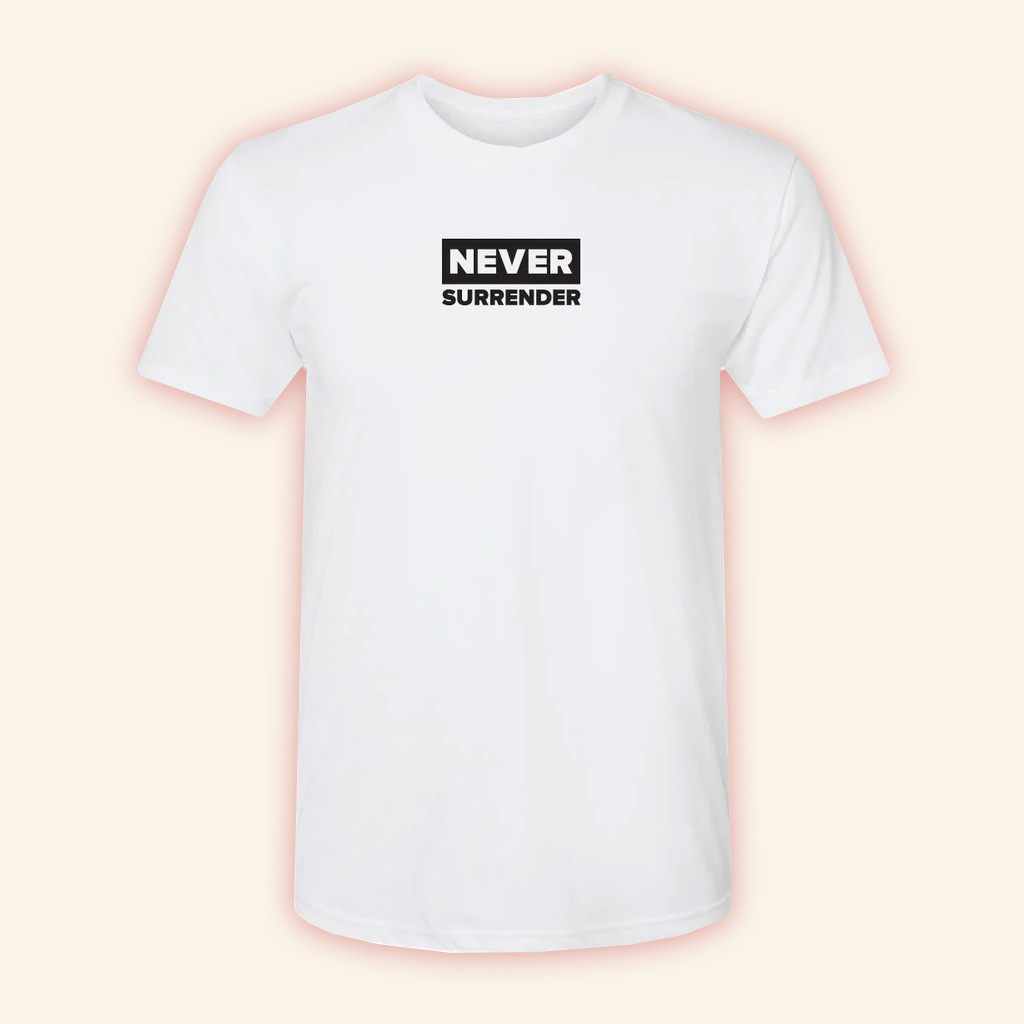 Charlie Kirk Shirt White Never Surrender T-Shirt Charlie Kirk Merch Patriotic Apparel-1