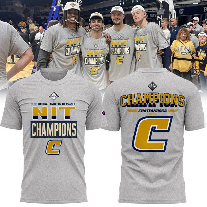 Chattanooga Mocs Men's Basketball 2025 NIT Champions T-Shirt Merch Clothing Great Gifts-1 Chattanooga Mocs Men's Basketball 2025 NIT Champions T-Shirt Merch Clothing Great Gifts-1