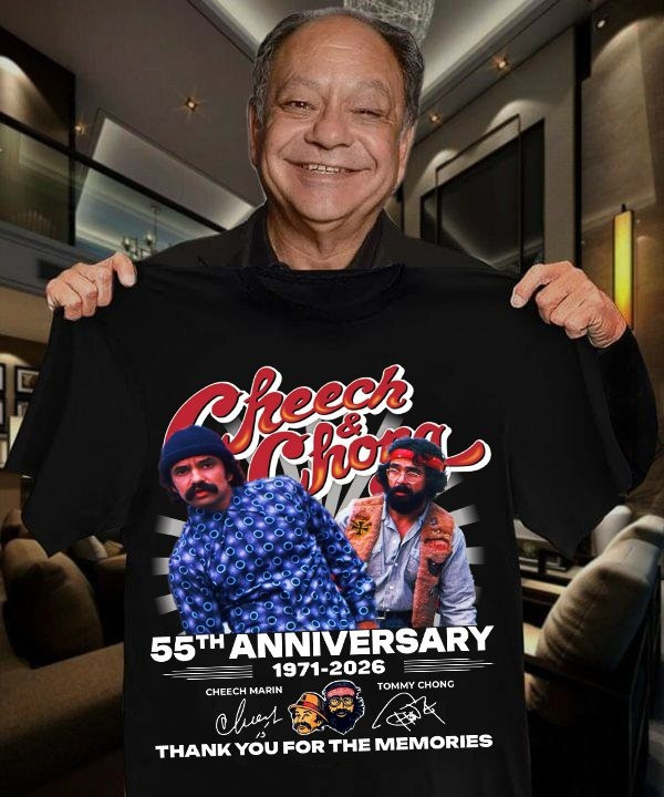 Cheech And Chong 55th Anniversary 1971 2026 T-shirt Awesome Tribute Gifts For Fan-1
