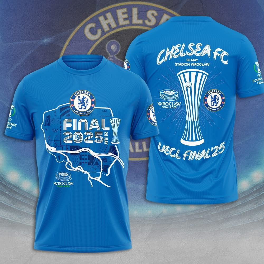 Chelsea Football Club Stadium Wroclaw UECL Final 2025 Shirt Chelsea Fc Presents For Fans-1