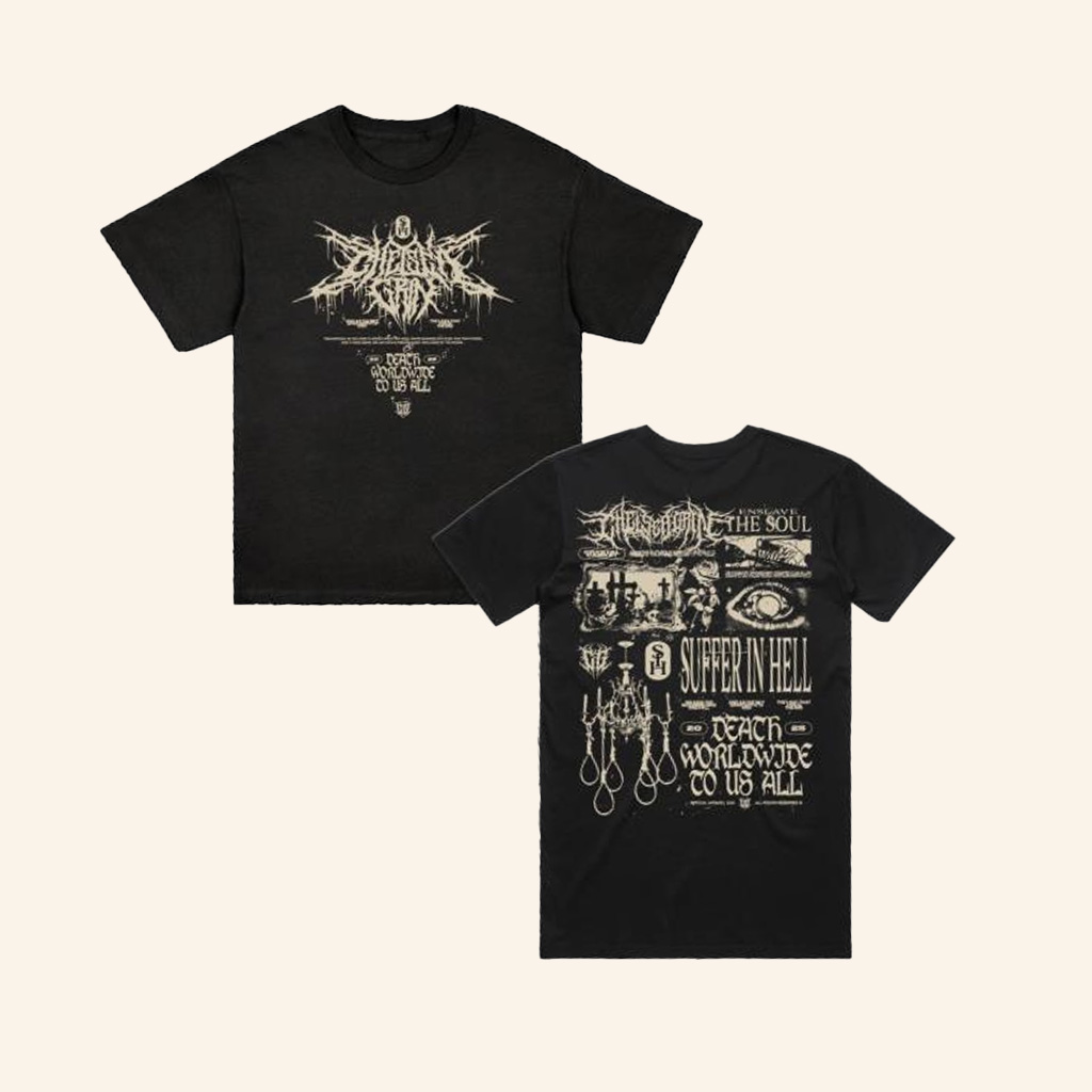 Chelsea Grin Band Merch Death Worldwide T-Shirt Gifts For Band Fans-1