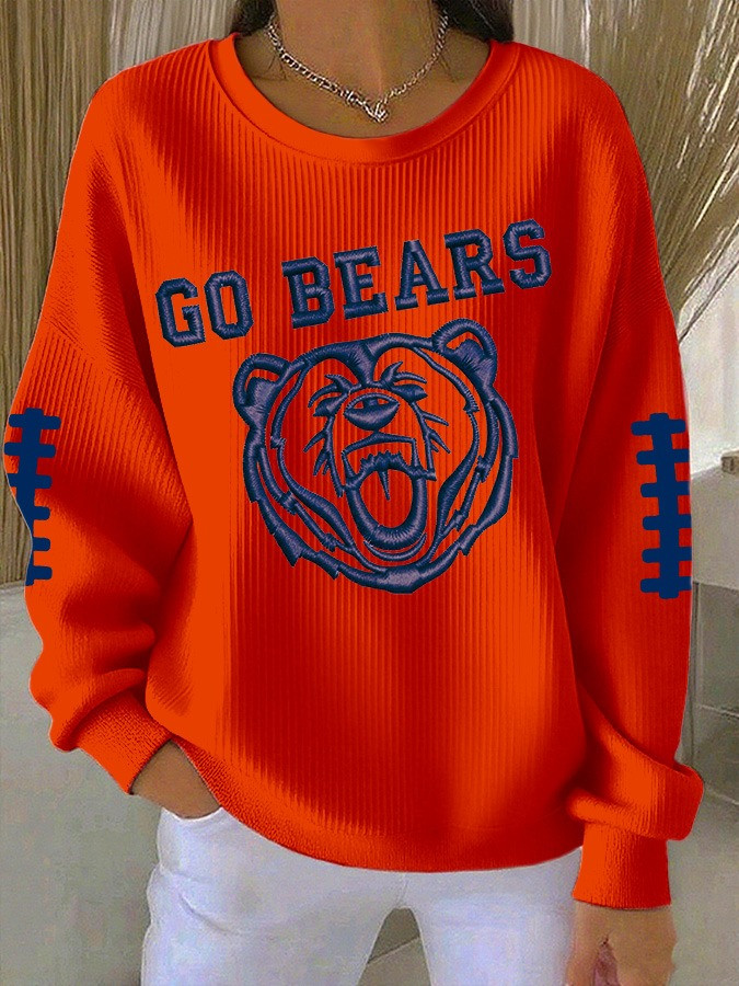 Chicago Bears Sweatshirt Go Bears Shirts Unique Gifts For Chicago Bears Fans-1