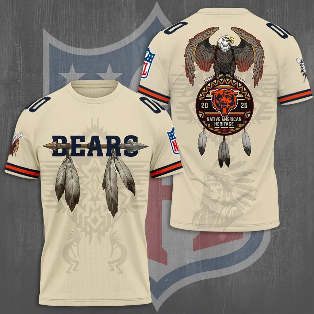 Chicago Bears X Native American Heritage Shirt Chicago Bears Merch Football Fan Gifts-1 Chicago Bears X Native American Heritage Shirt Chicago Bears Merch Football Fan Gifts-1
