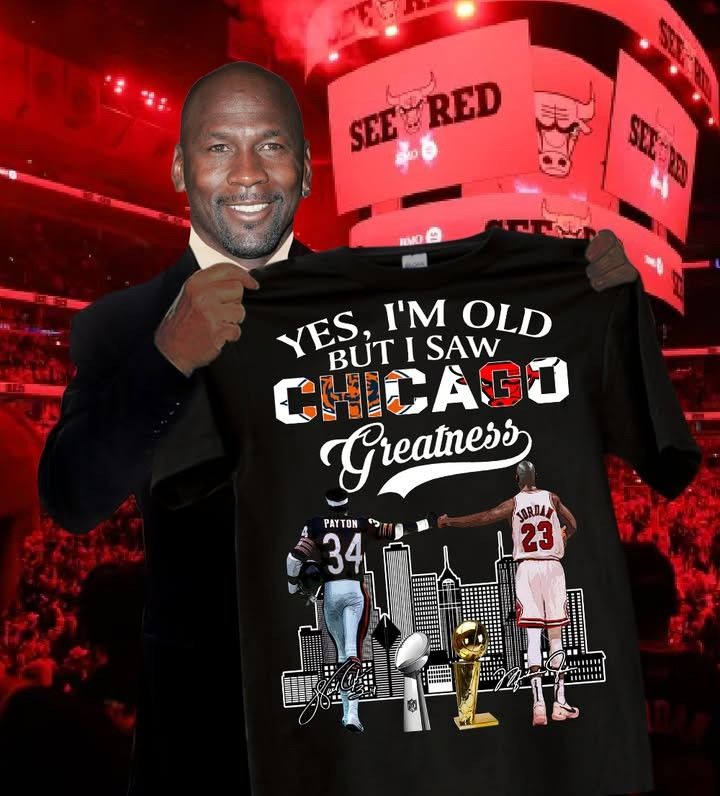 Chicago Bulls Shirt I'm Old But I Saw Chicago Greatness T-Shirt Baseball Game Day Merch-1