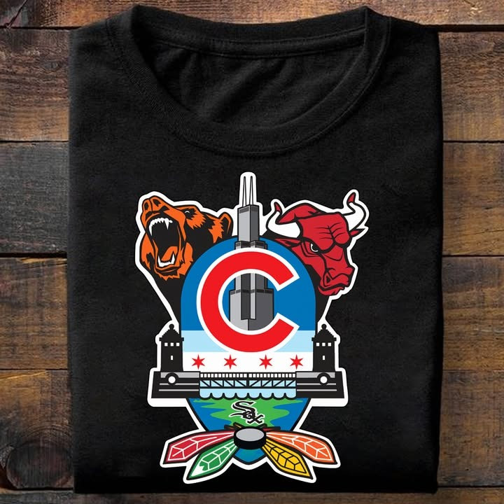 Chicago City Sport Teams T-Shirt Gifts For Chicago Sport Teams Lovers Fans For Him Her-1